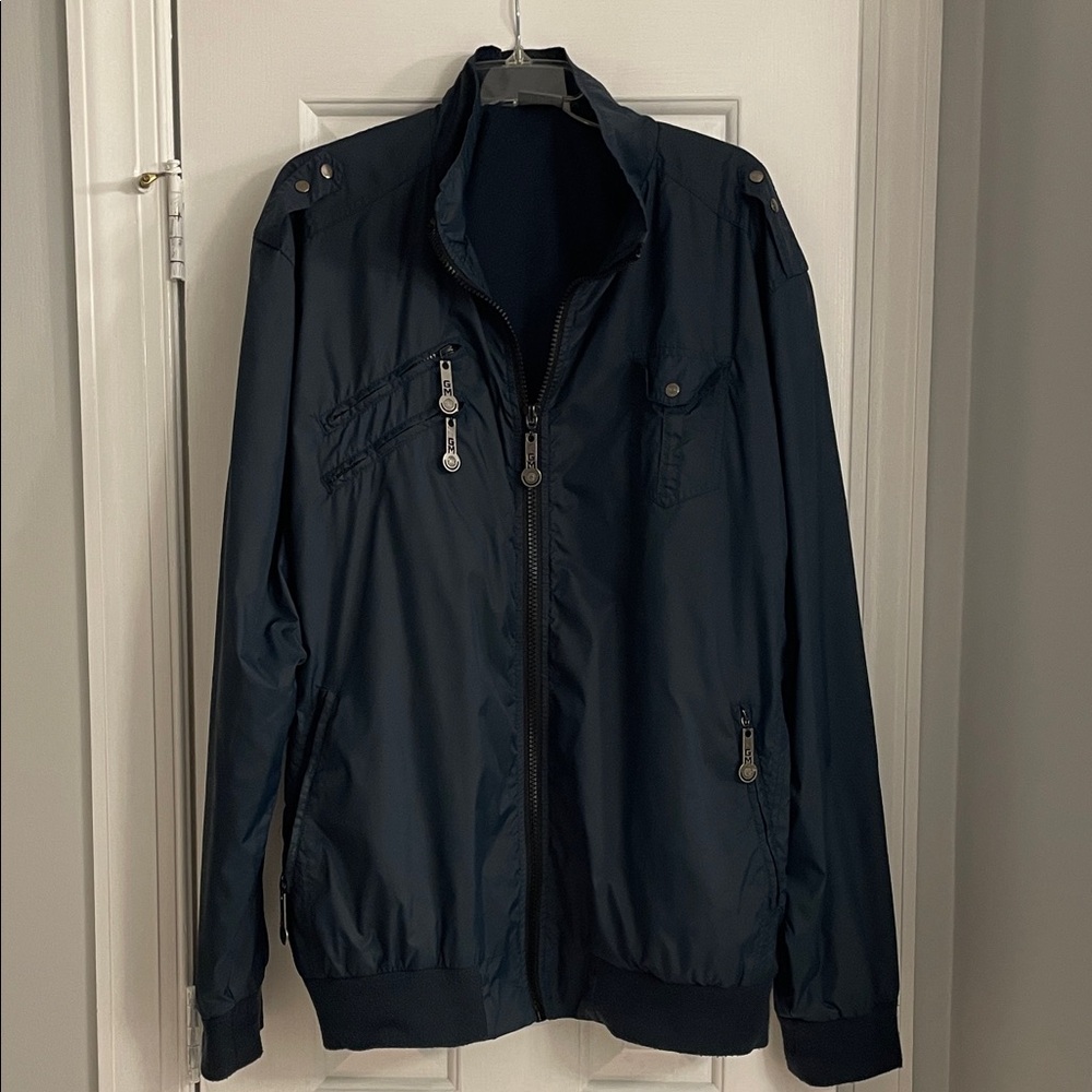 Black Label Dark Blue Windbreaker